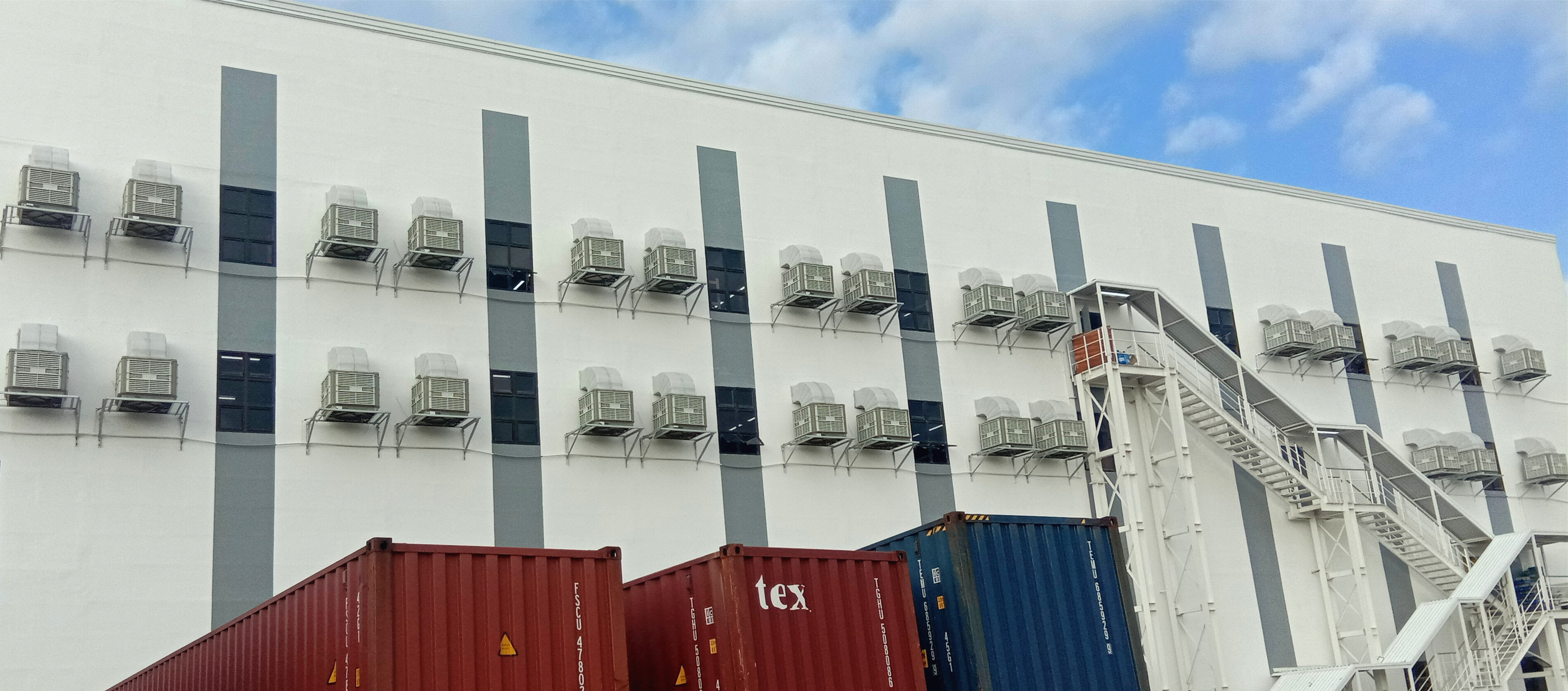 環(huán)?？照{(diào)廠房降溫示意圖